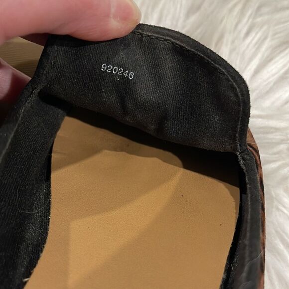 GAP Leopard Print Velour Slip On Loafers Sz 7 - Picture 13 of 15